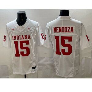 Adult Mens Fernando Mendoza White 15 Stitched Jersey Vapor